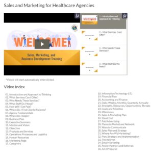 Home Care Business Training for Sales and Marketing